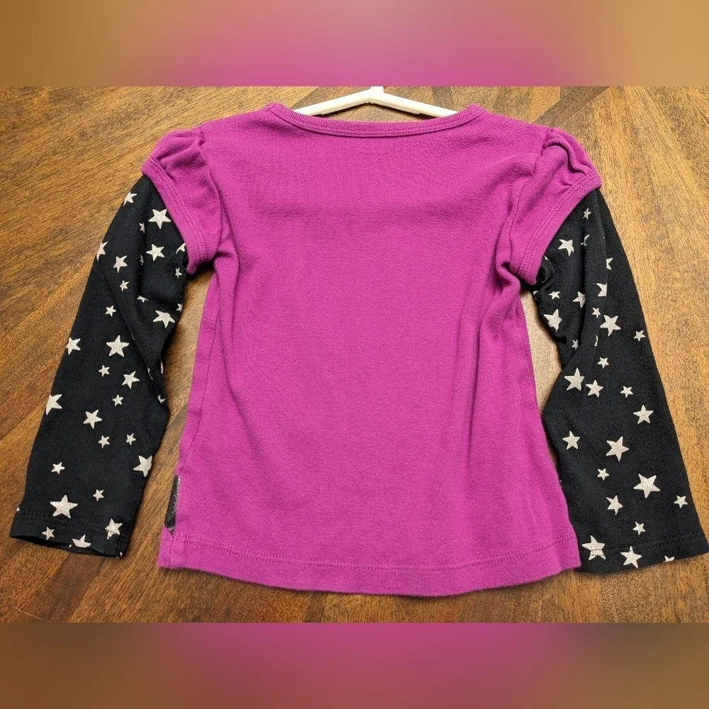 Carter's Purple and Black Witch Long Sleeve Tee